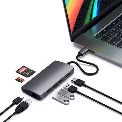 Satechi USB-C Adapter Multi-Port 4K HDMI w/ Ethernet V2